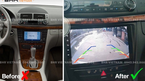 Màn hình DVD Android xe Mercedes E Class W211 (E200, E240, E280) 2003 - 2009 | Màn hình nguyên khối Flycar